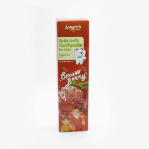 La pâte dentifrice fraise pour enfants